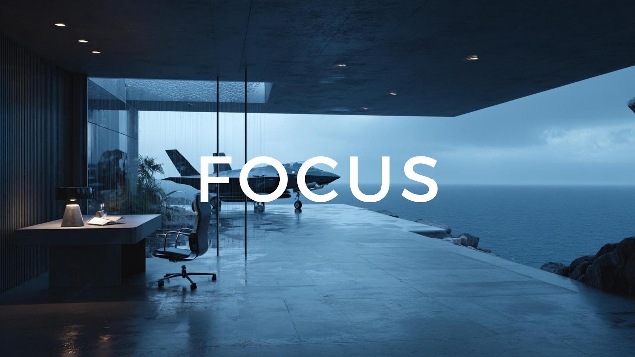 ※Brain Hack: Enter the Flow State Instantly 🏎️ Luxury Office Ambience with Supercar View
