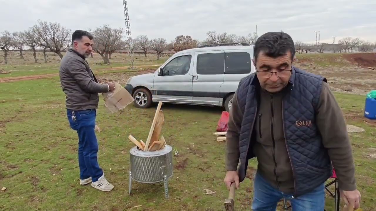 DOĞADA SOĞUK HAVADA ÇOK GÜZEL BİR KAMP