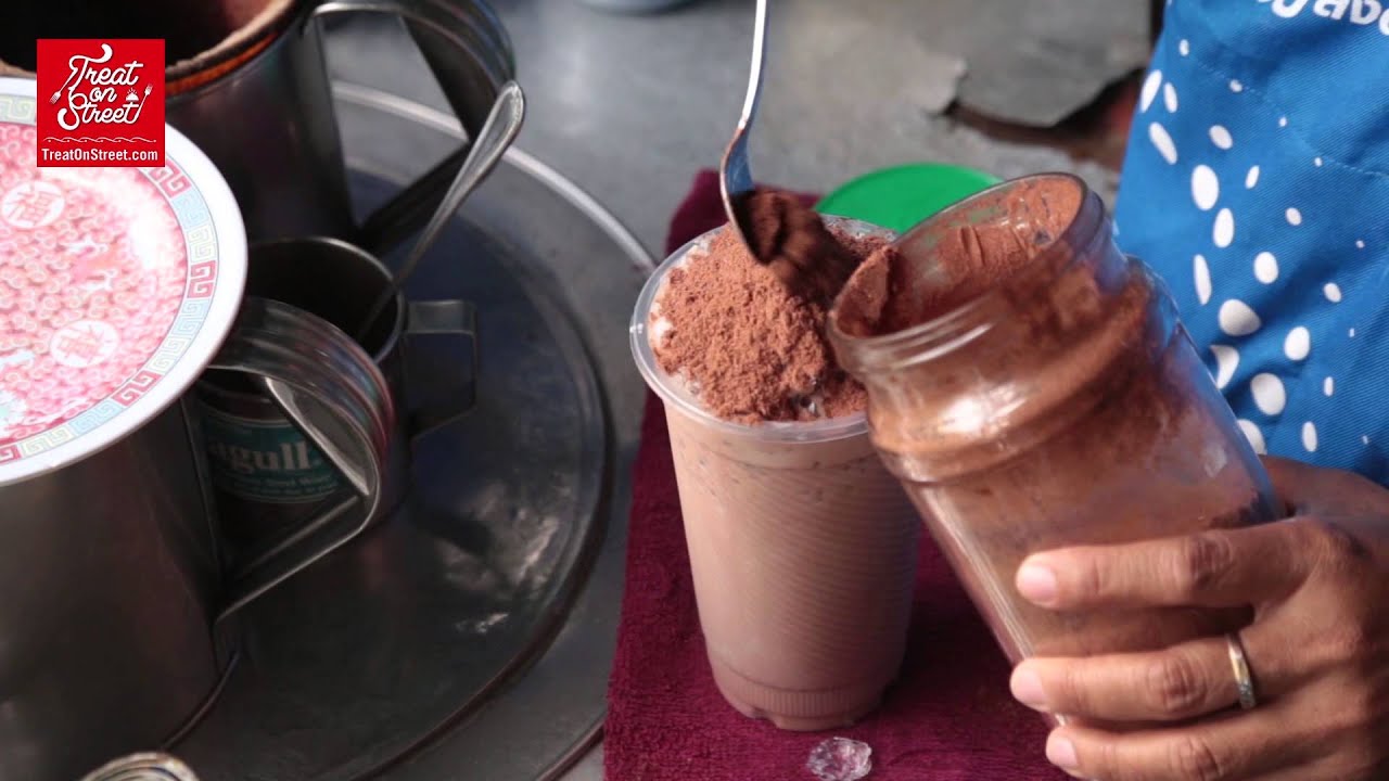 Bangkok Street Food | Iced Ovaltine Lava With Condensed Milk - Isaraphap | Thai Street Food