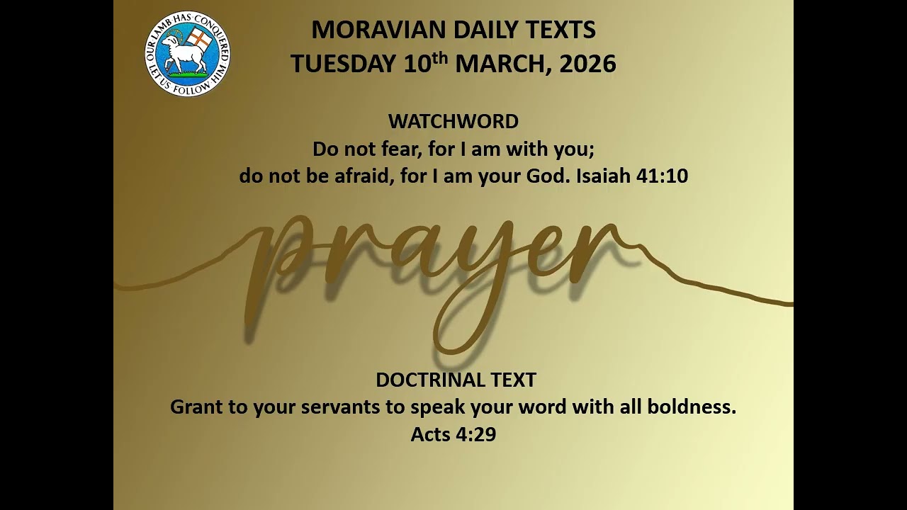 PRAYING THROUGH LENT: 40 Days with the MORAVIAN DAILY WATCHWORDS