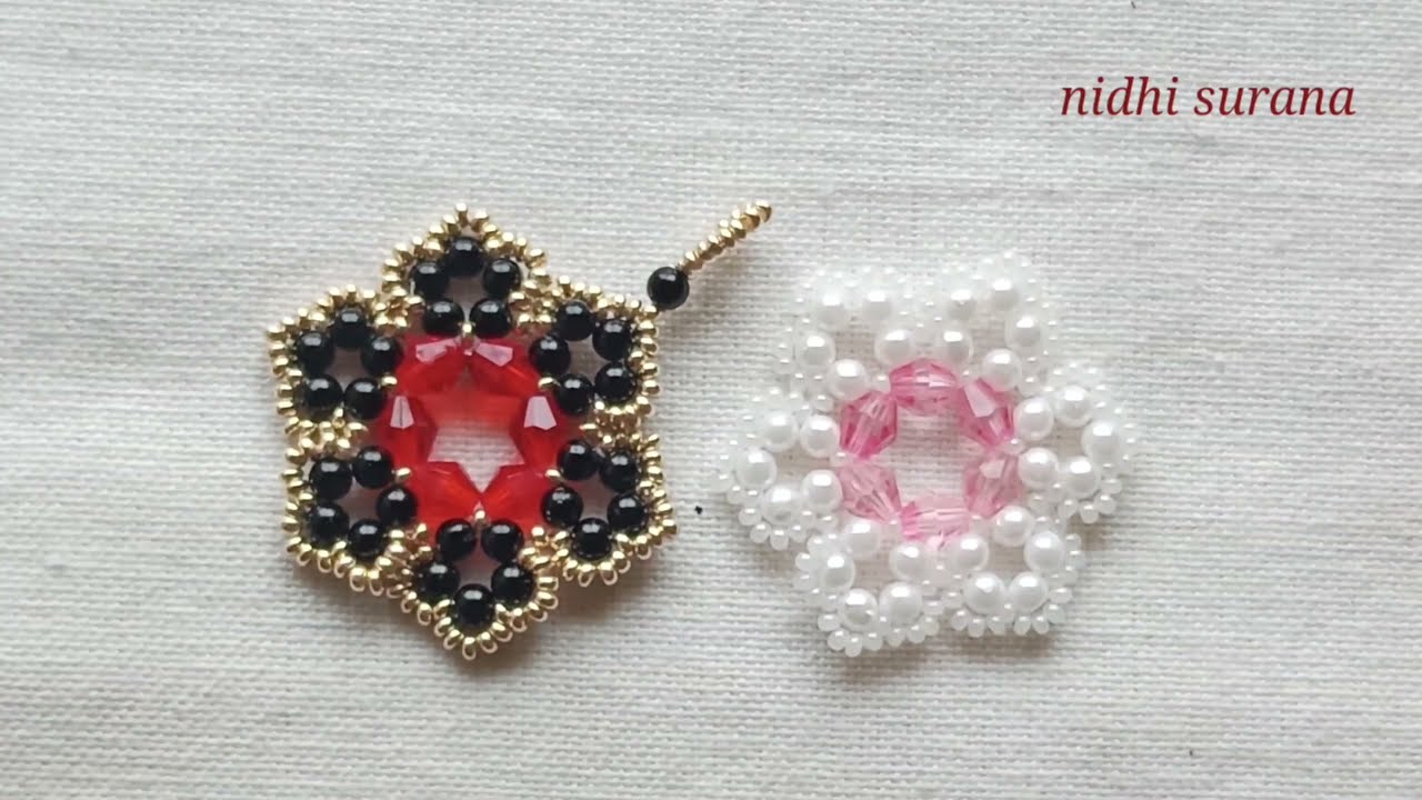⚜️ Pendant and Earrings set with Bicone Crystals & 4mm Beads