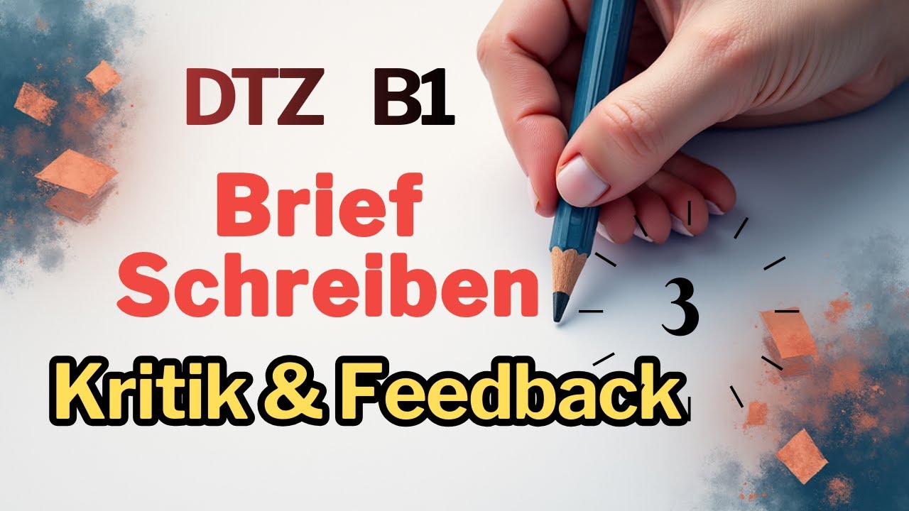Brief Schreiben B1 Kritik Feedback | Prüfung DTZ Gast 2026 | Übung #3 | #b1prüfung #dtz #brief #b1