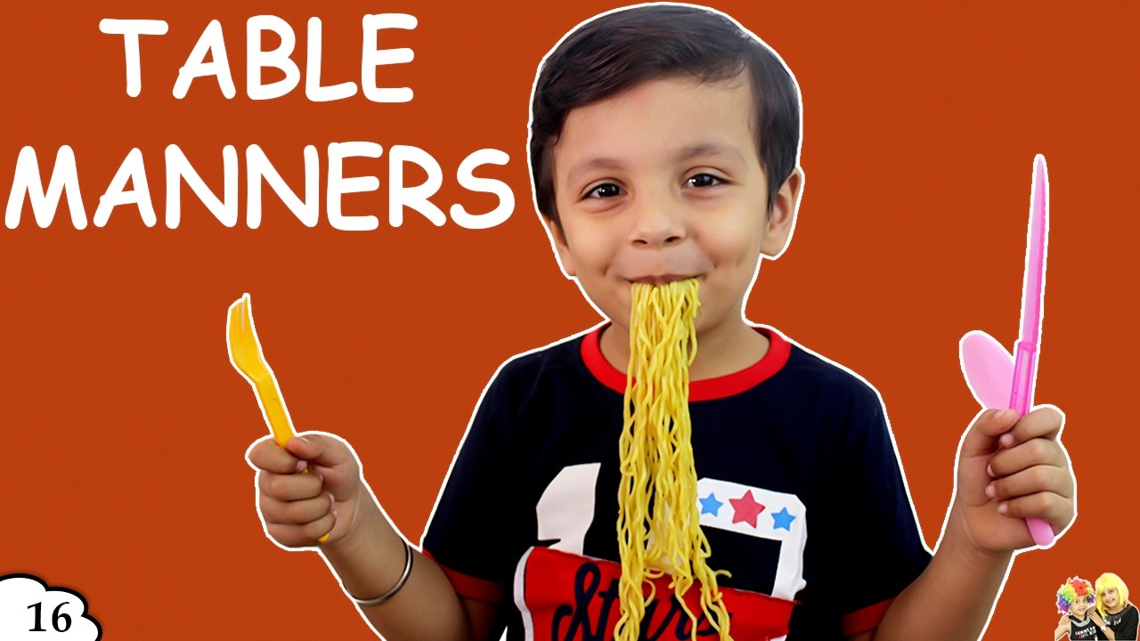 TABLE MANNERS FOR KIDS | EATING HABITS | FOOD HABITS | Vegetable Video | Ep 16 Aayu and Pihu Show