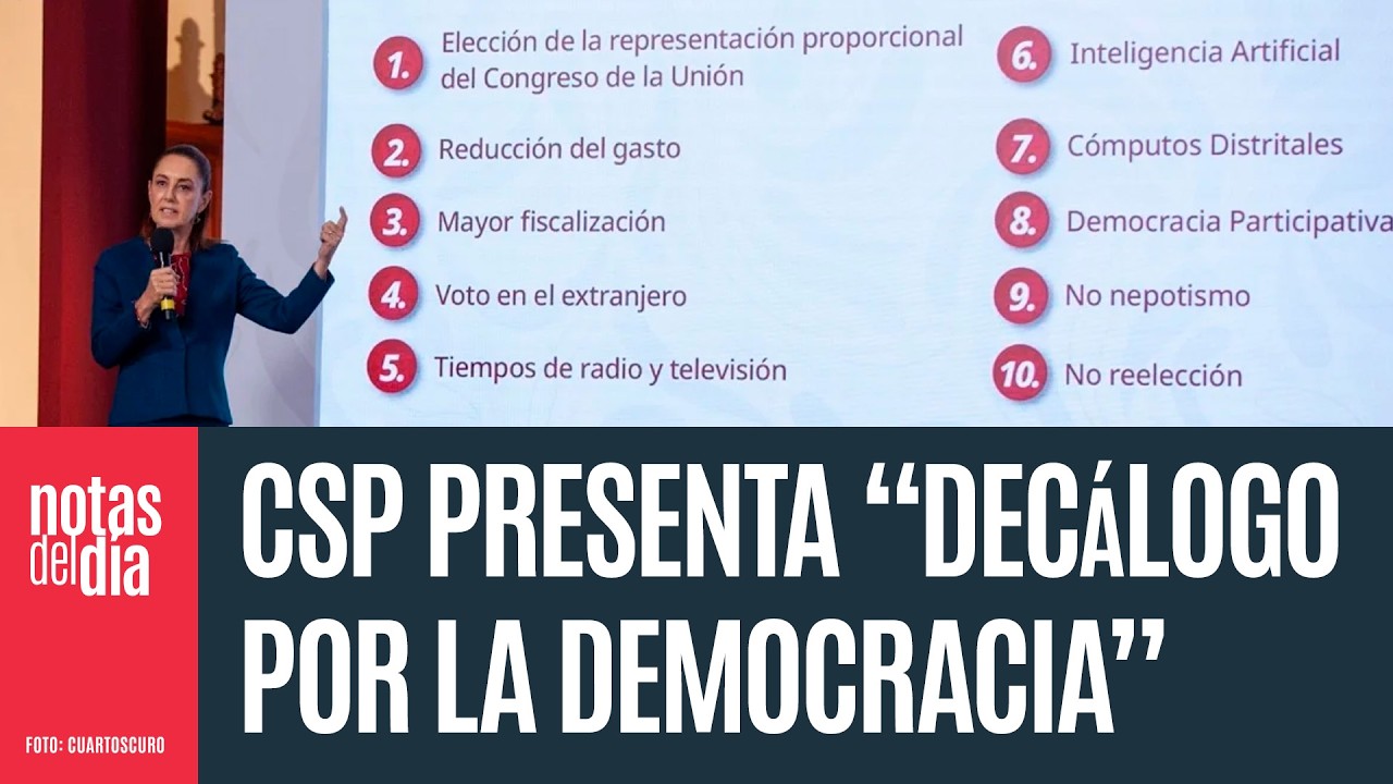 La Presidenta presenta “Decálogo por la Democracia”, síntesis de la Reforma Electoral