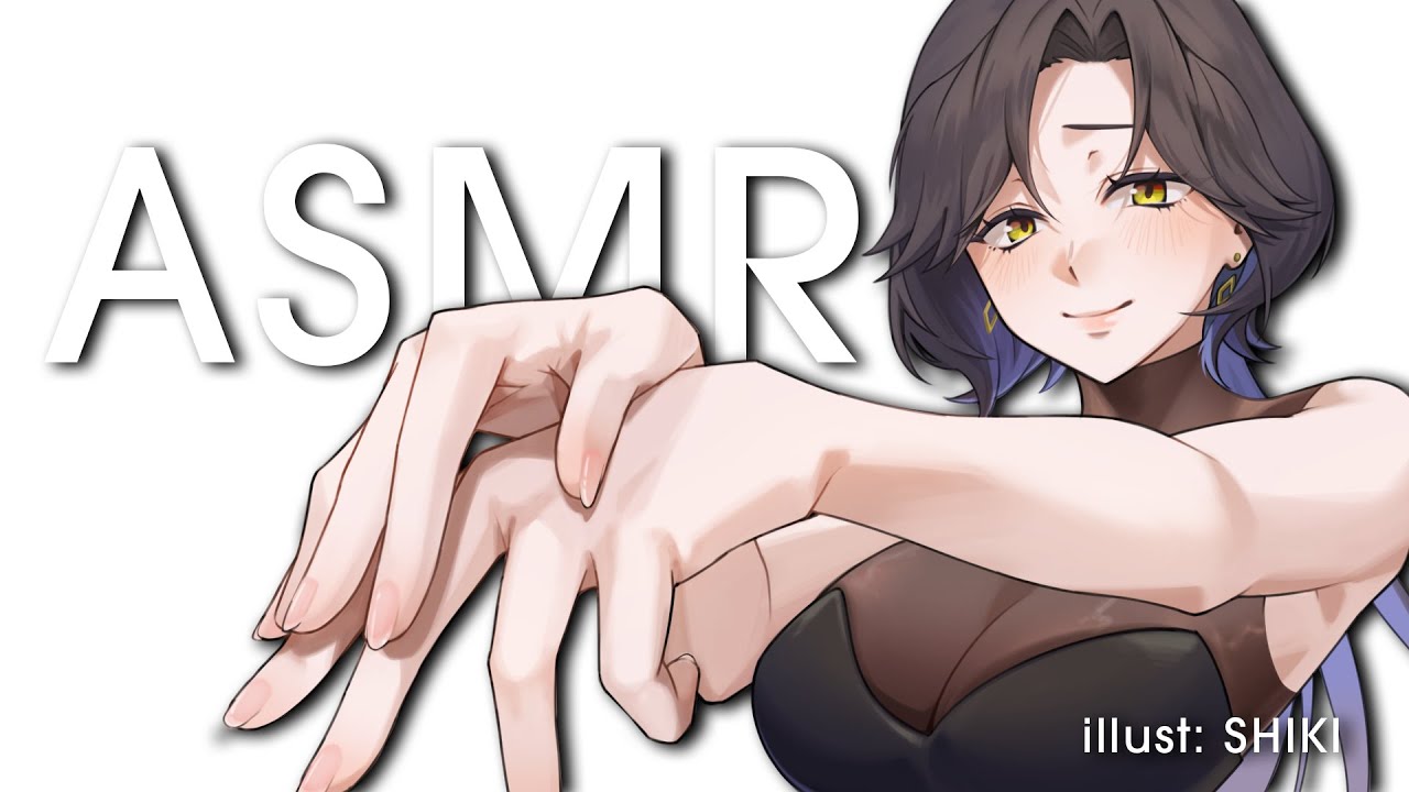 【ASMR】お姉様のおててASMR🌙 👐 hand sounds, ear massages | 3Dio Black