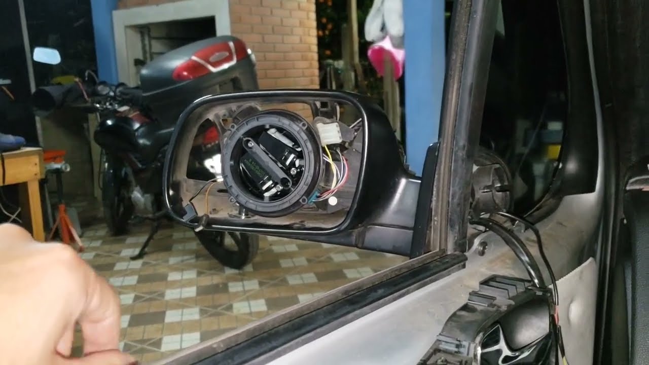parte 3 Tilt Down Peugeot 307 Citroen c4 desmontando vidro espelho retrovisor