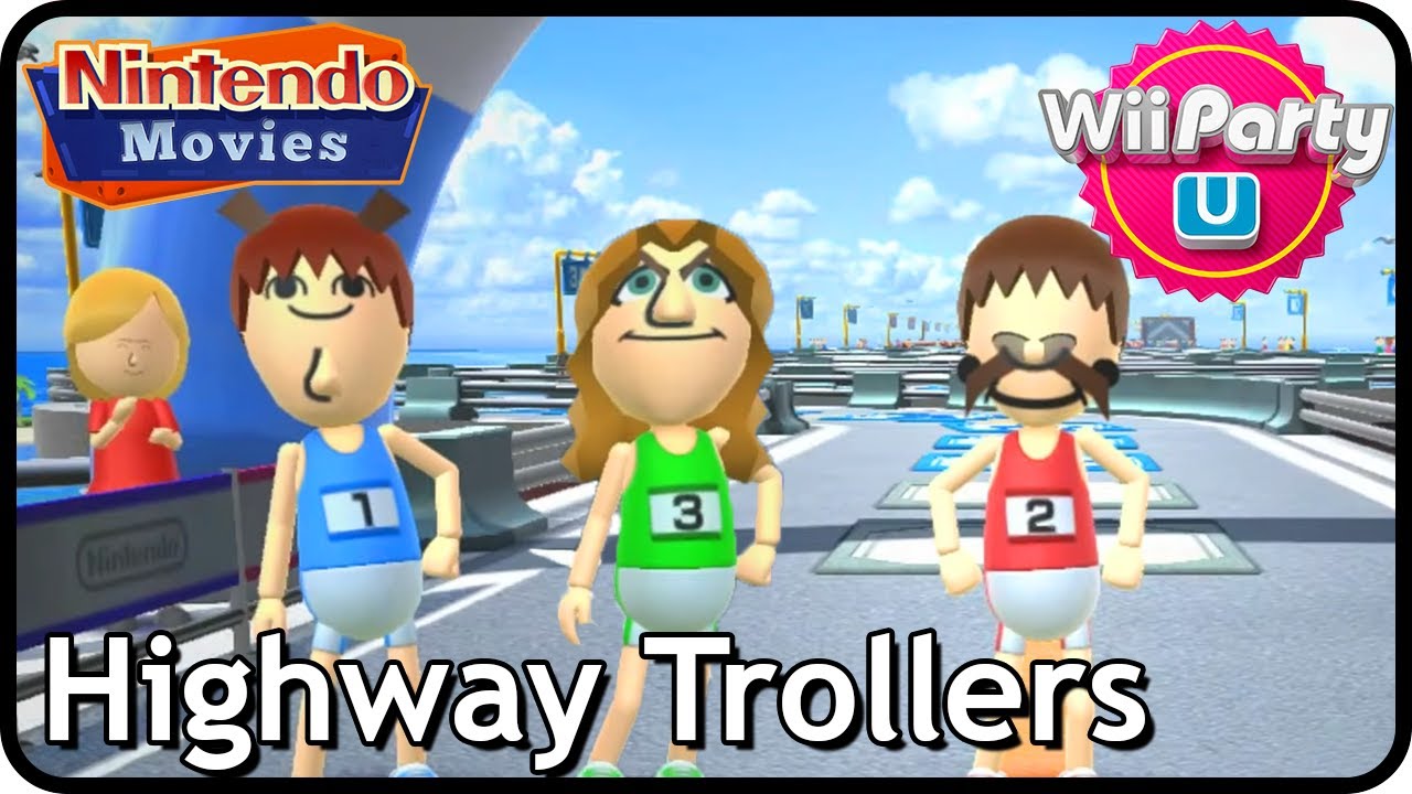 Wii Party U - Highway Trollers (3 Players, Maurits vs Rik vs Myrte)