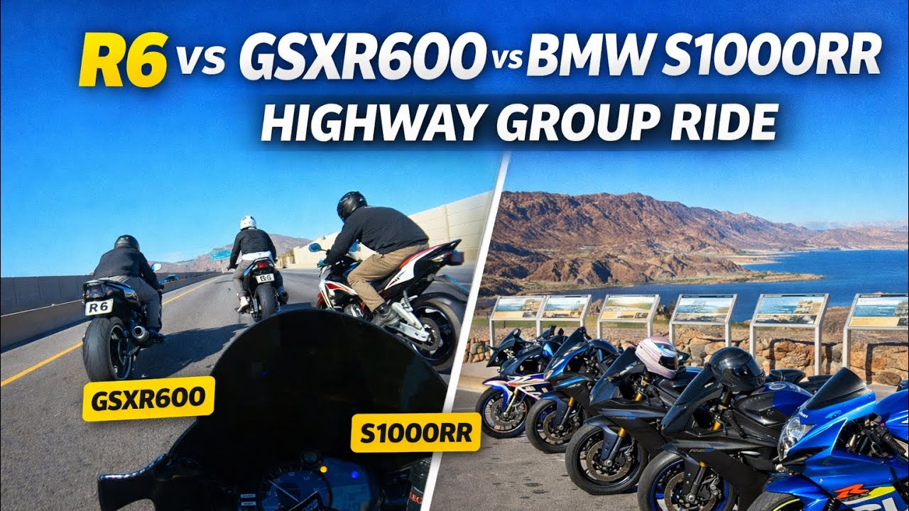 R6,Gsxr600 & S1000rr Went On A Highway Pull