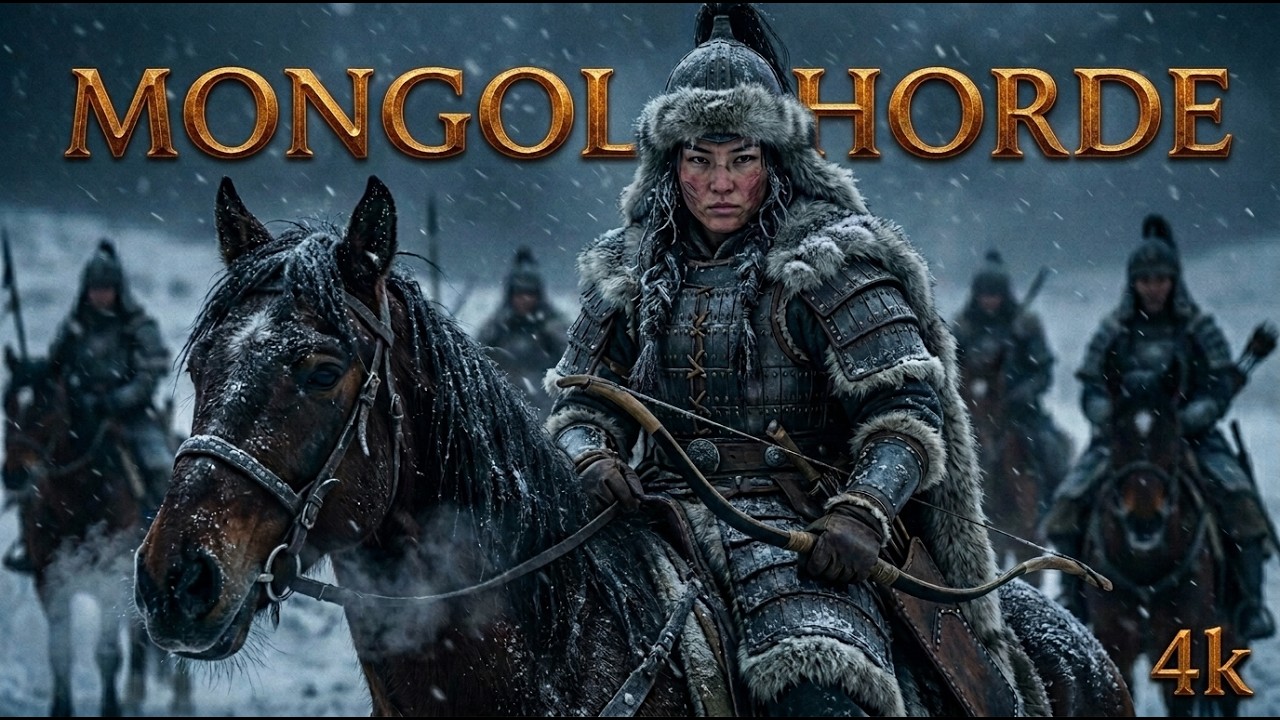 Epic Mongolian War Music & Throat Singing | Dark Folk Metal Soundtrack (4K)