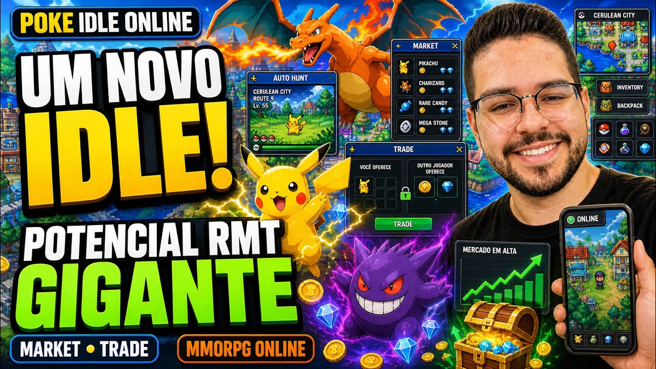 Poke Idle ONLINE - New, Extremely Hyped POKEMON IDLE! Big RMT COMING! OPPORTUNITY!!