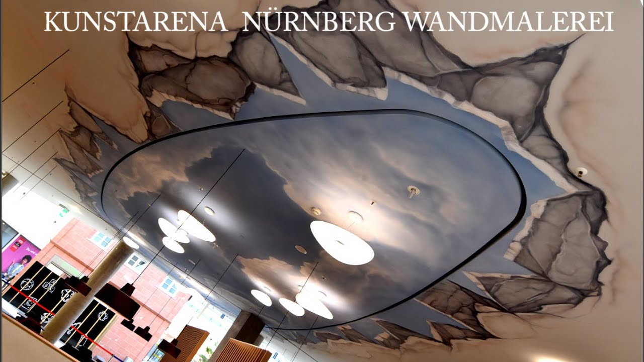 WANDMALEREI, KUNSTARENA N&Uuml;RNBERG, ILLUSIONSMALEREI