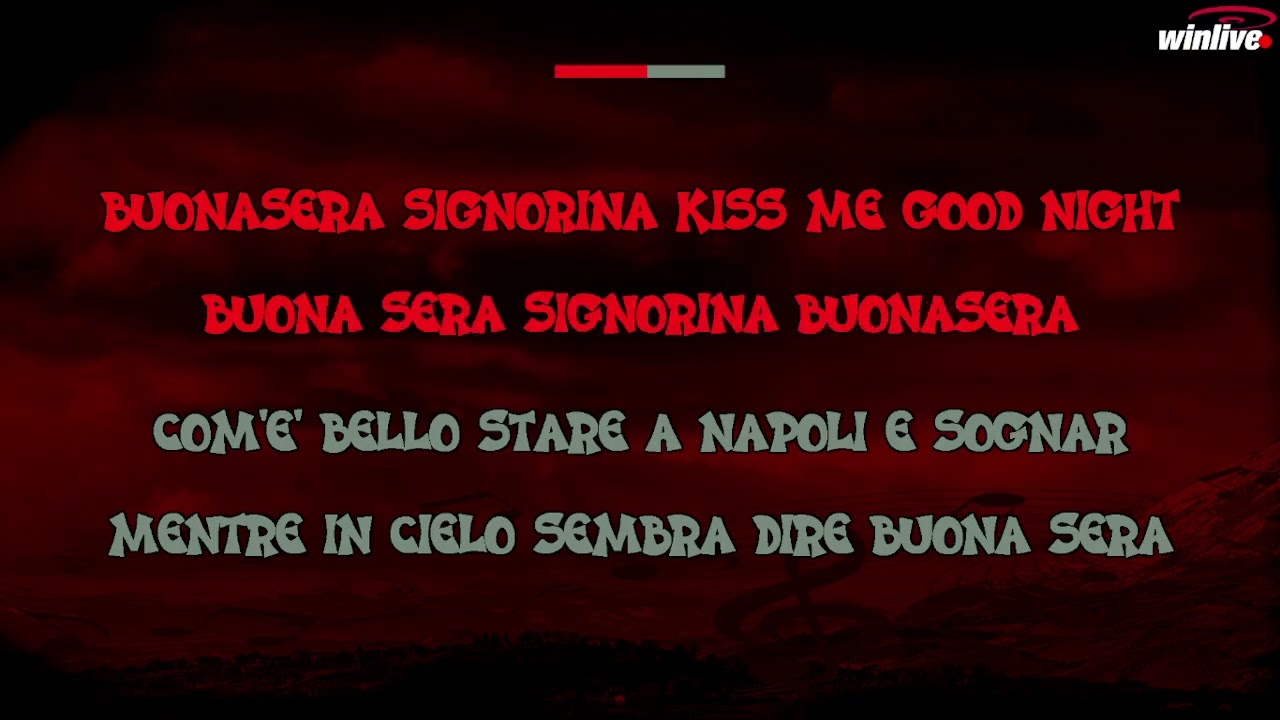 AA VV   BUONASERA SIGNORINA VERS MAMBO KARAOKE