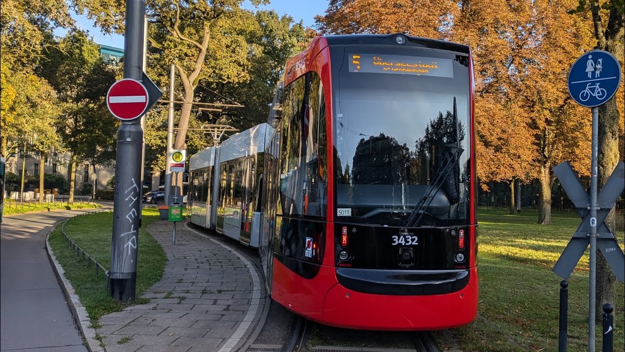 Tram Bremen|Mitfahrt im GT8N-2 auf der 5/5S von Bürgerpark bis Gröpelingen