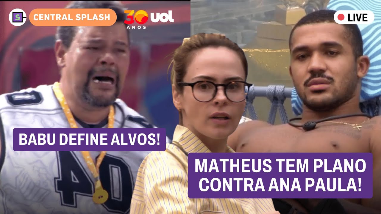🔴 Babu vence líder e cai no choro! Matheus arma plano contra Ana Paula; Maxiane revela segredo e+