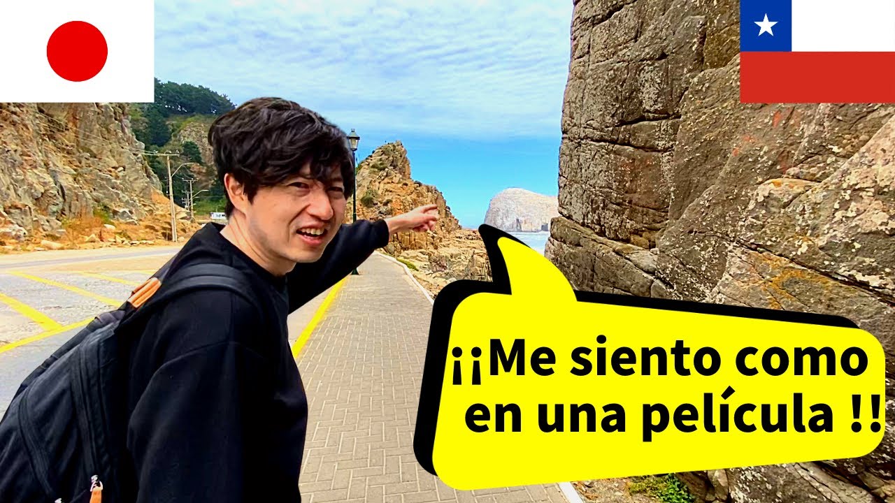 JAPONÉS va a la playa en CHILE por primera vez