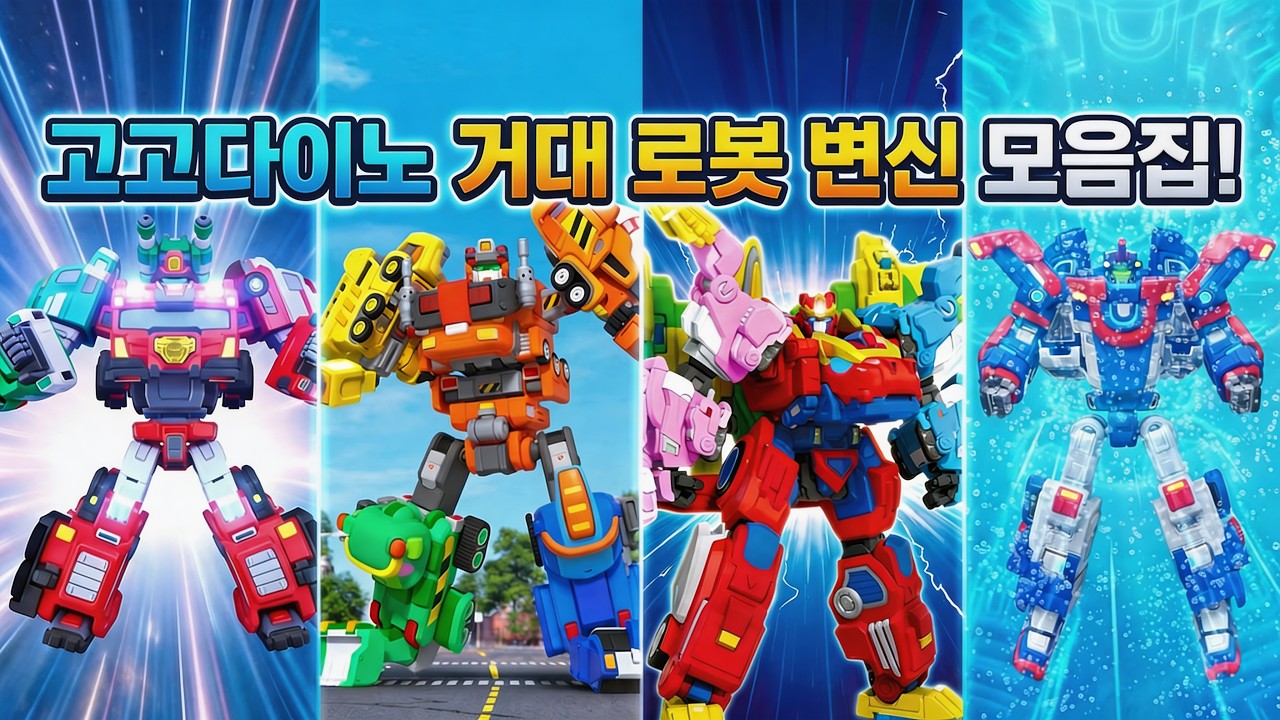 [고고다이노] 거대로봇 변신 모음집│어린이 공룡 만화│변신 로봇│해양구조대│ 베스트 │우리동네공룡│공룡탐험대 🦕🦖