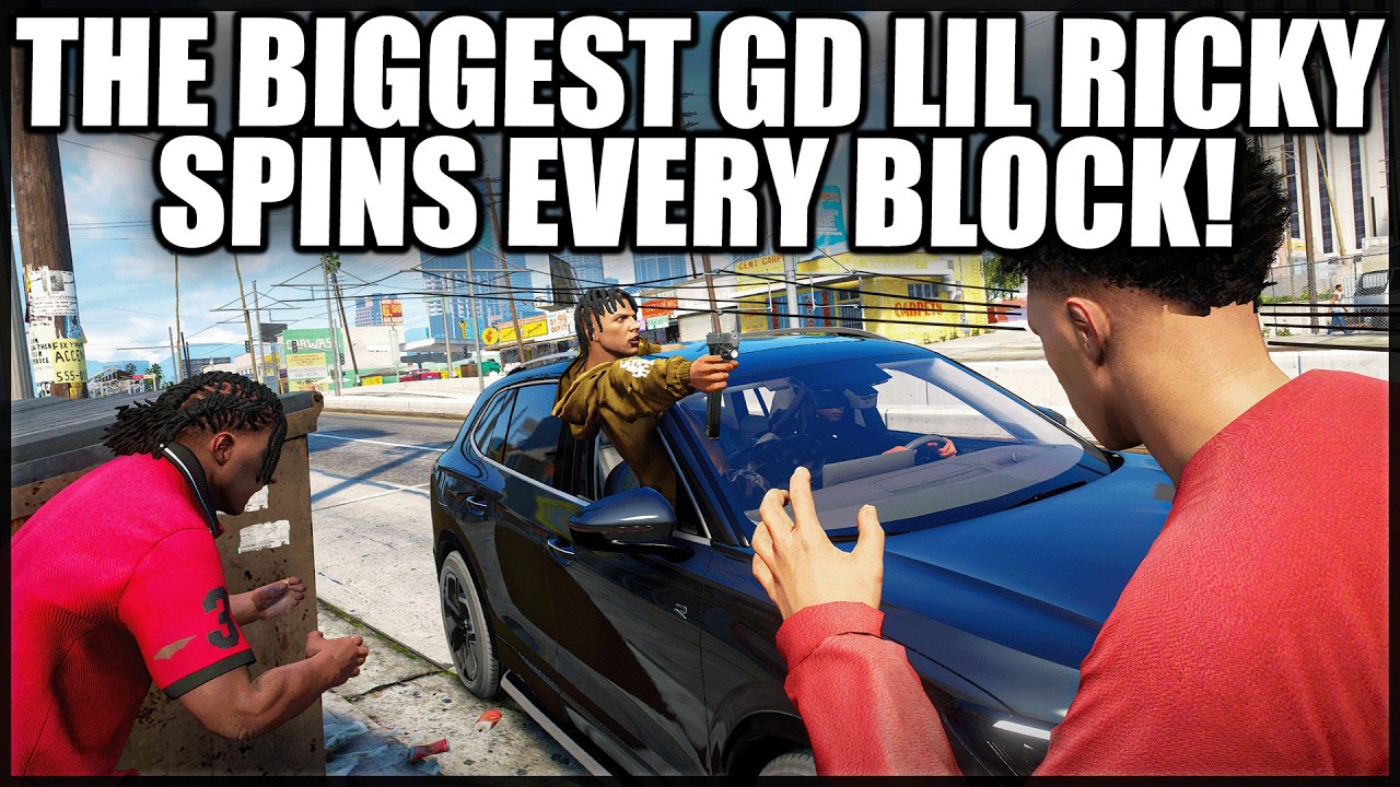The Biggest GD Lil Ricky Spins Every Block! | GTA RP | GrizzleyWorld Chiraq