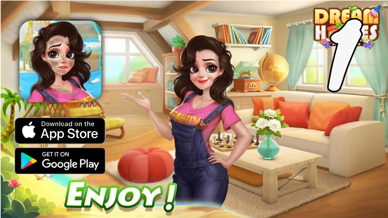 Dream Homes - Mansion Design Gameplay Walkthrough Part 1 (Android, IOS)