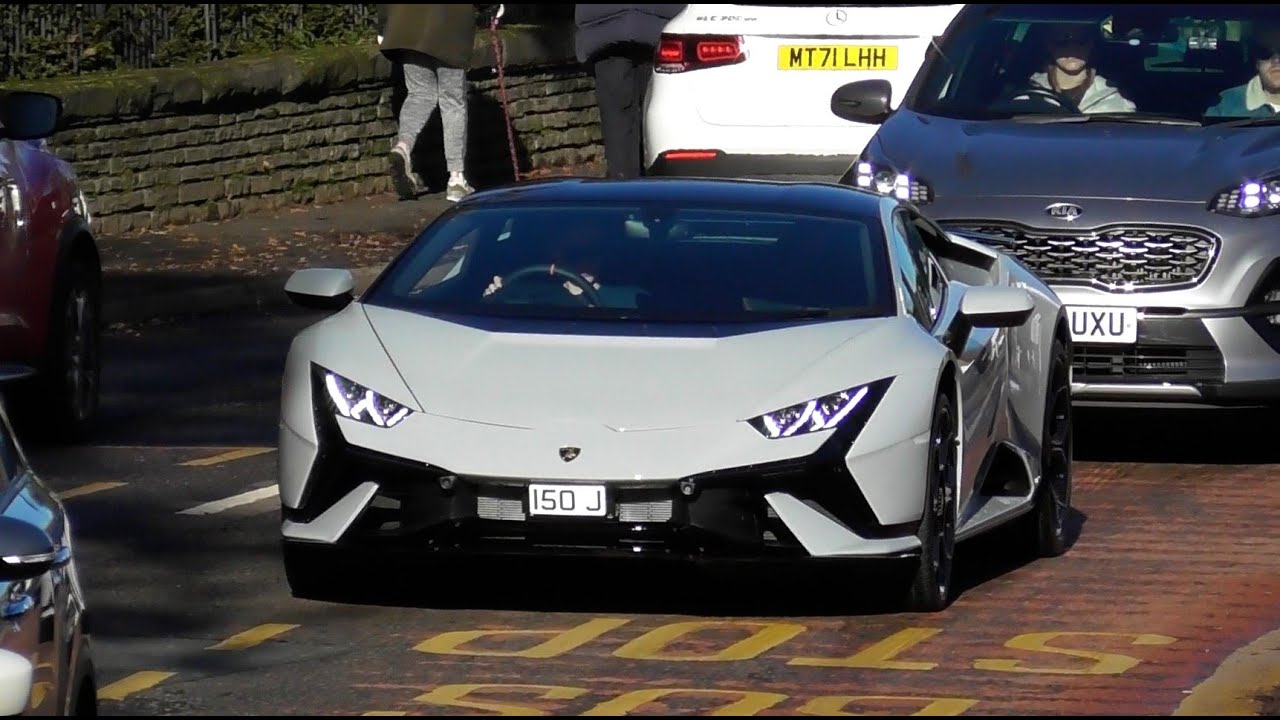Supercars in Alderley Edge November 2023, DBS Superleggera, Vantage F1 edition, Tecnica, AMG GTR...