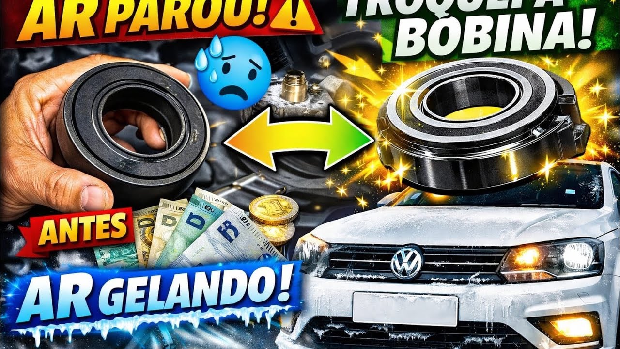 AR DO GOL PAROU?Troquei a bobina do gol 2020