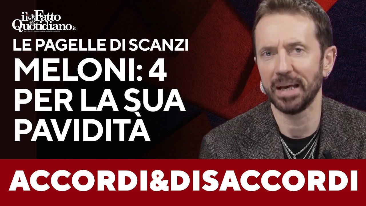 Le pagelle di Scanzi a Sachez e Meloni: 