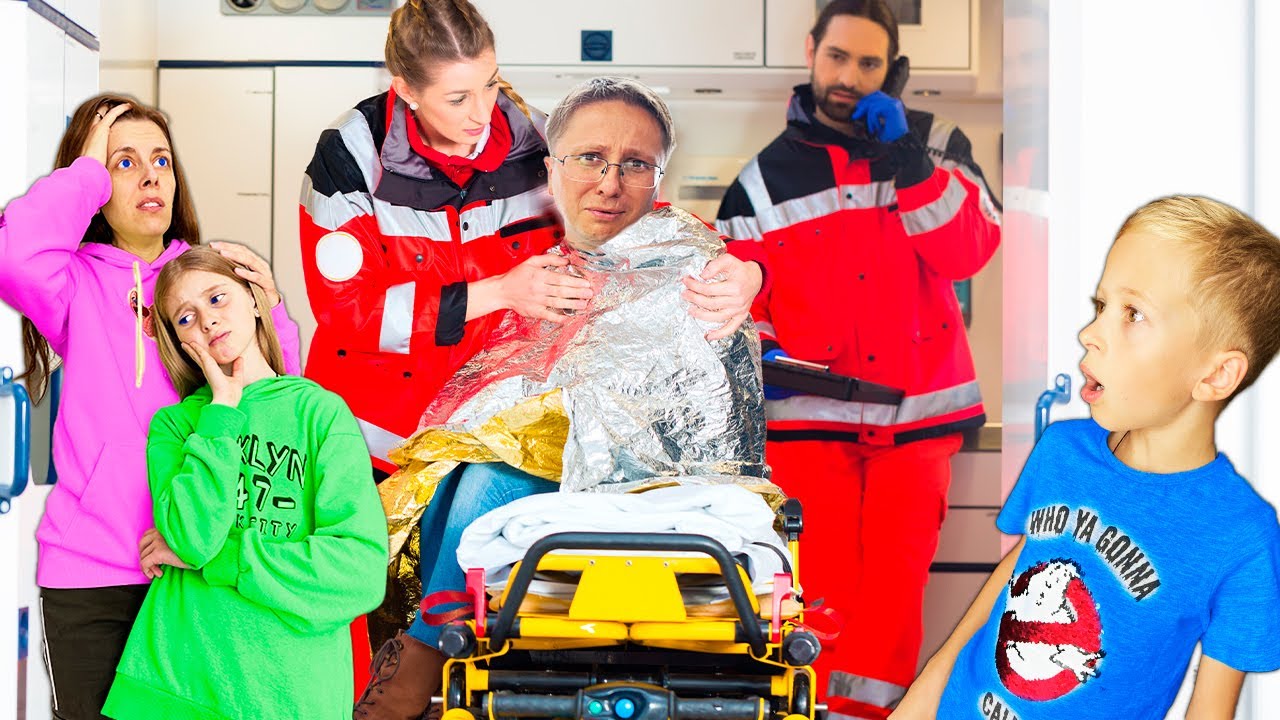 🚑 Am chemat AMBULANȚA ACASĂ 🤕 TATI se simte rău 💉