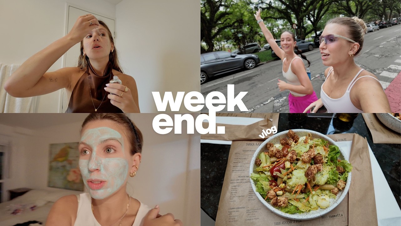 VLOG | dois dias comigo, comecei a natação, almoço com amigas, longão de sábado e festa da Lu.