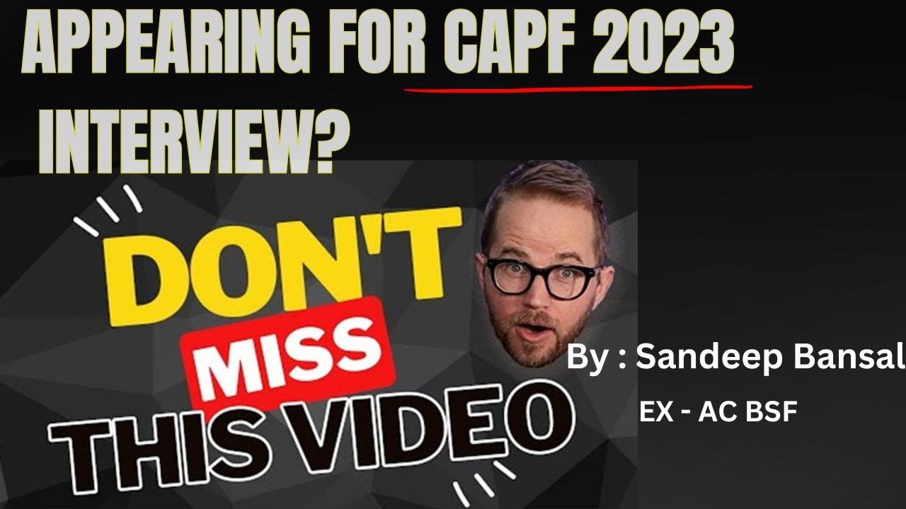 CAPF 2024 Interview Decoded & Result Analysis | #upscinterview #upscinterviewtips #capfinterview