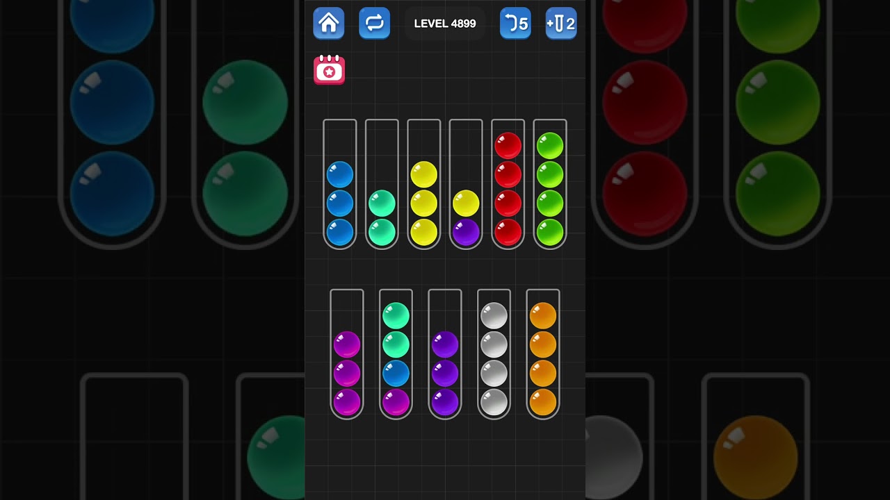 Ball Sort Puzzle by Guru Game: Levels 4896, 4897, 4898, 4899, 4900