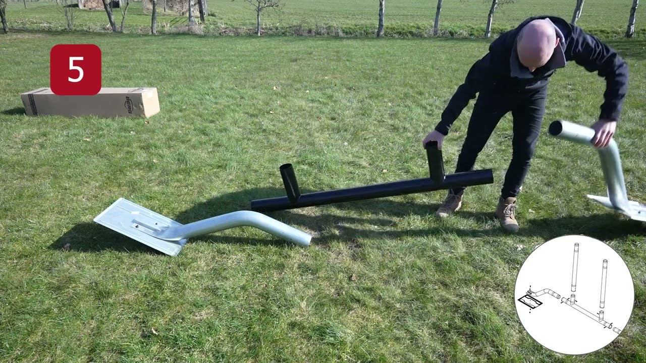 Montage BERG Playbase: zo installeer je dit stalen speeltoestel