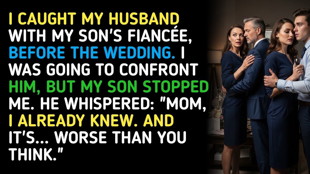 I CAUGHT MY HUSBAND WITH MY SON'S FIANCÉE, BEFORE THE WEDDING. I WAS GOING TO CONFRONT HIM, BUT... 