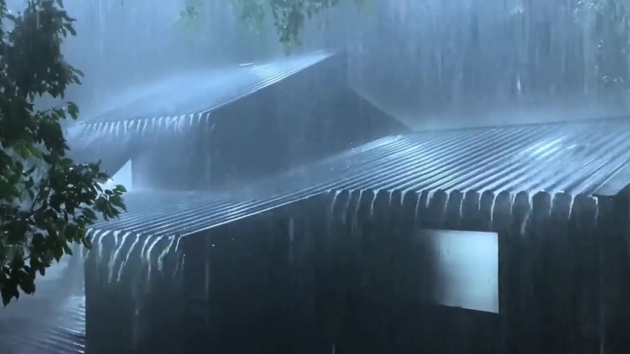 Heavy Rain At Night For Sleeping!