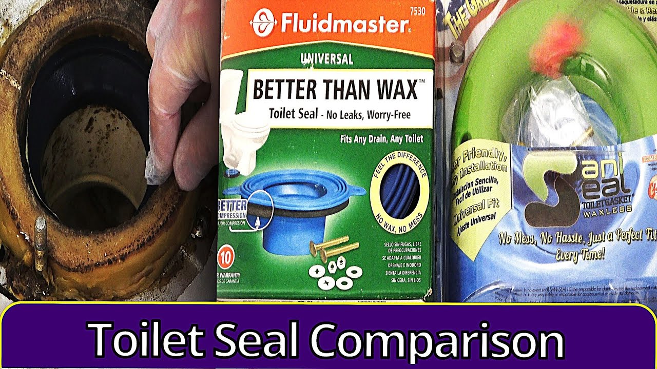 Toilet Seal Comparison Fluidmaster Better Than Wax Vs Green Waxless Gasket Vs Traditional Wax Seal