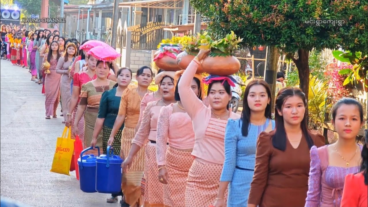 ဒီတစ်ခါတော့ မင်မင် KAUNG-Channel ရဲ့ ရှင်လောင်းလှည့်မြင်ကွင်း#youtube #myanmar #mon