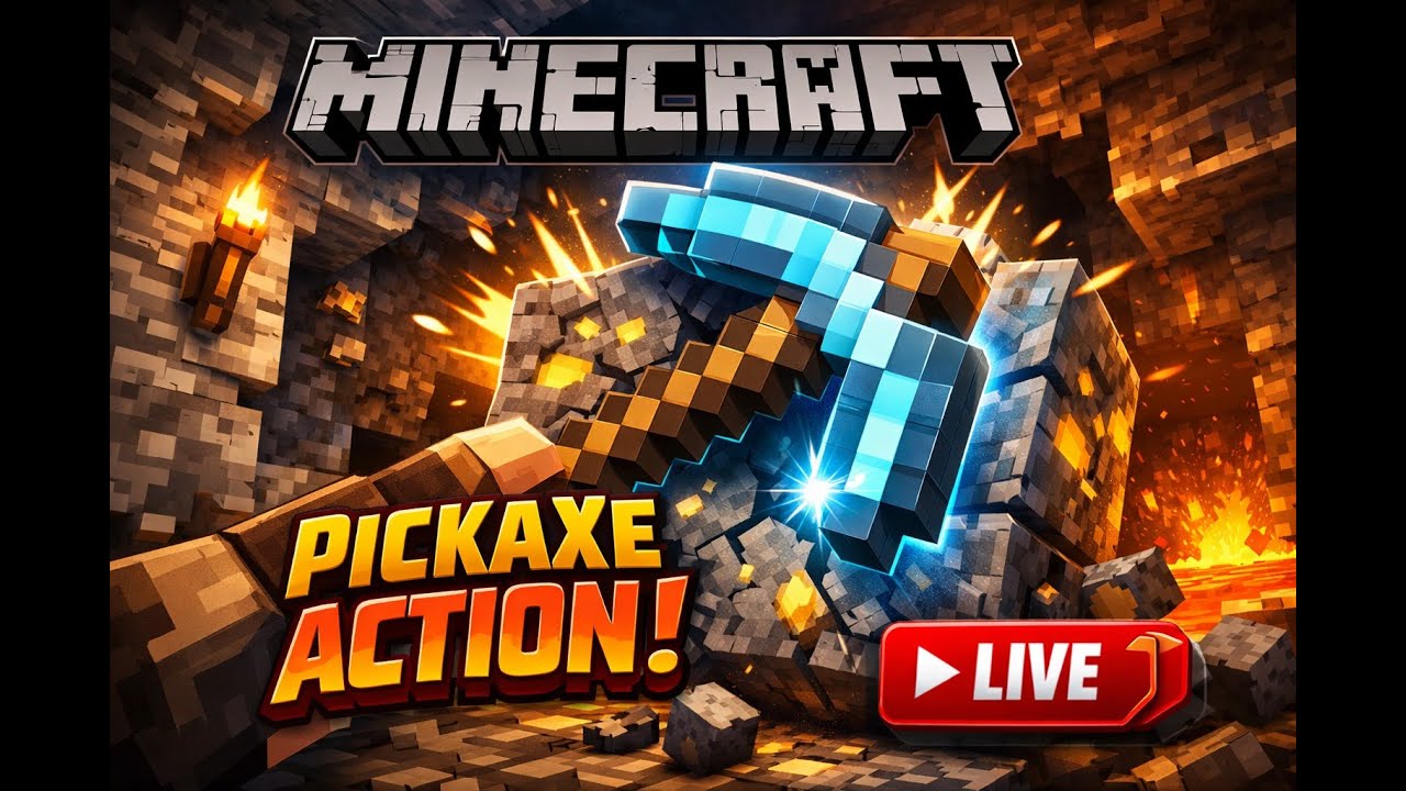 Falling Pickaxe Minecraft