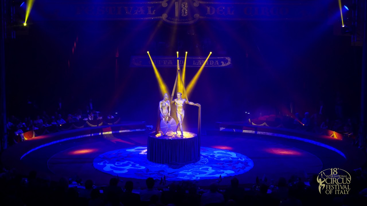 AMBRA & YVES (Italy/Spain, Aerial Silks «Golden Dream») - 18th Int. Circus Festival of Italy (2016)