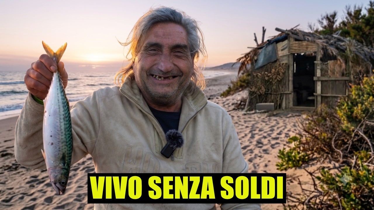 L'UOMO che VIVE in una CAPANNA sulla SPIAGGIA da 7 ANNI - thepillow