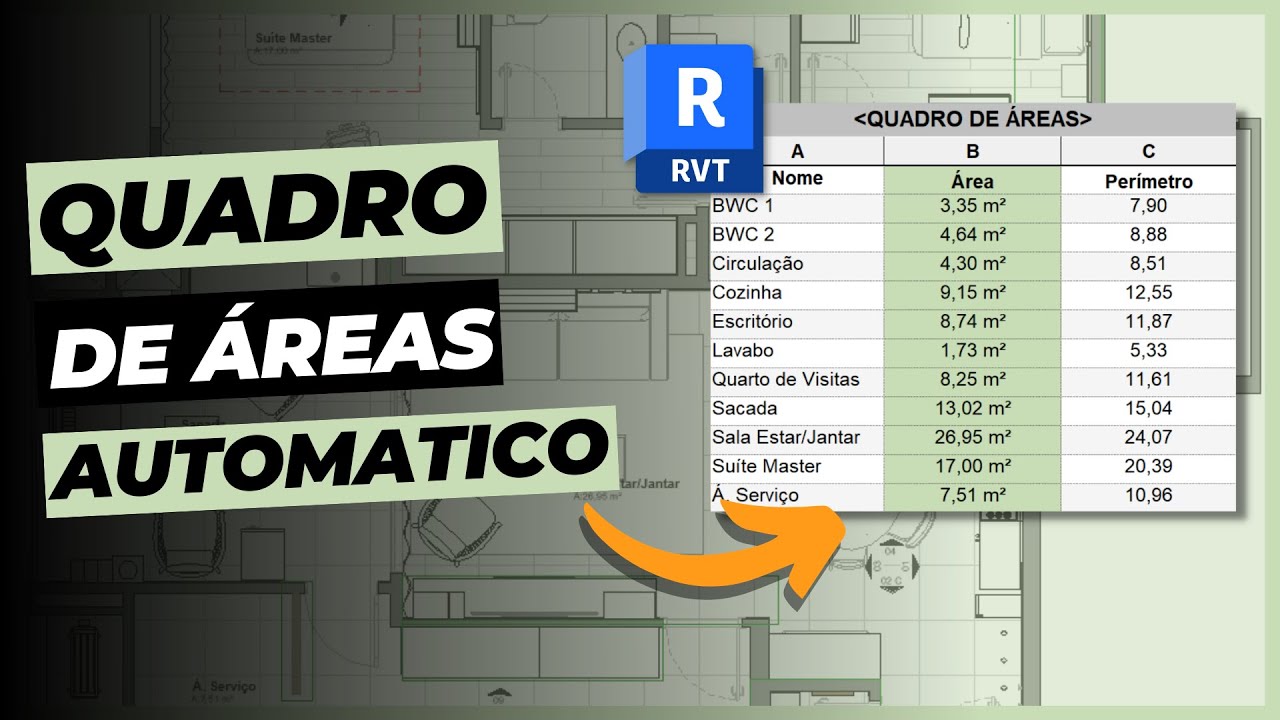 Quadro de áreas no Revit - Como criar com um passo a passo simples