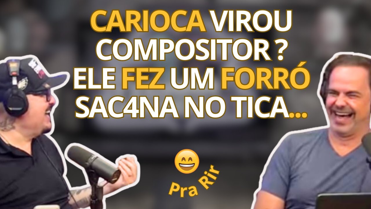 ZÉ TAPIOCA e ALUÍSIO (HUMOR CEARENSE) Surpresos com Música de Carioca, no TICARACATICAST - Pra Rir 😄