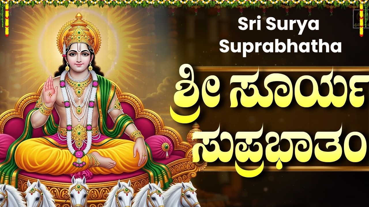 ಭಾನುವಾರ ತಪ್ಪದೆ ಕೇಳಬೇಕಾದ ಸೂರ್ಯದೇವ ಸುಪ್ರಭಾತ | Popular Sri Surya Suprabatham Full With Kannada Lyrics