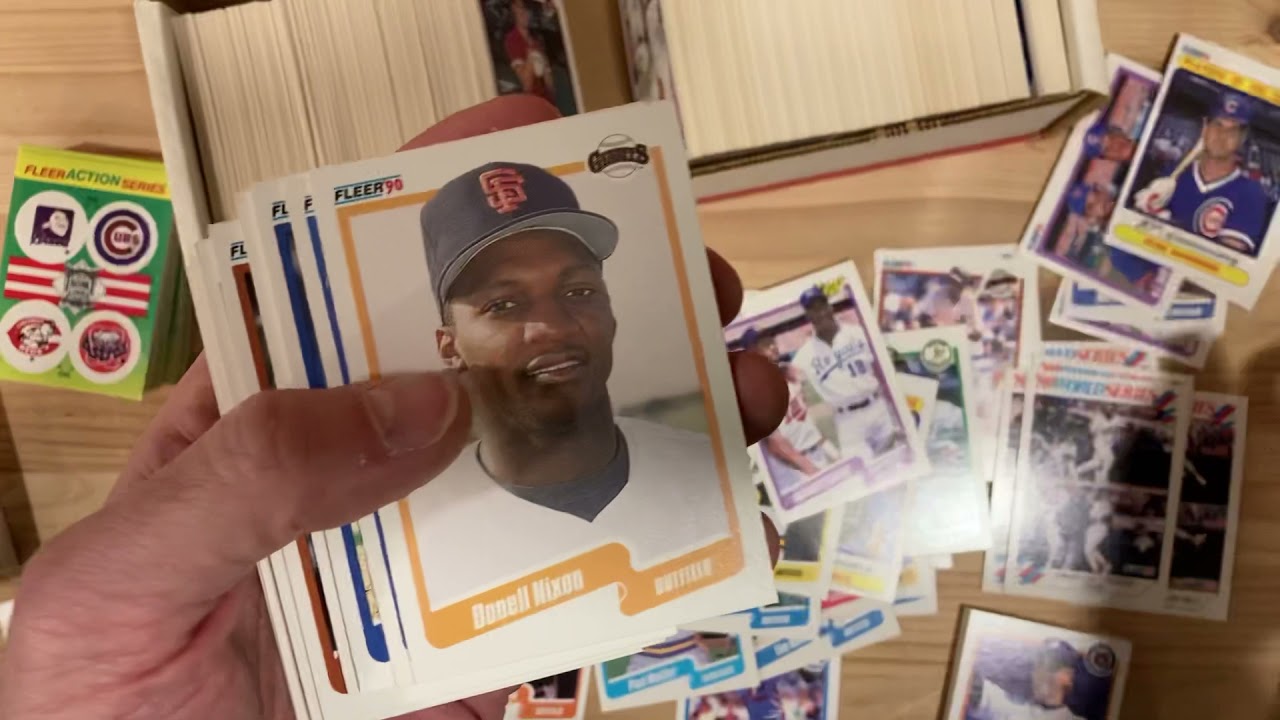 Поиск ошибок в бейсбольных карточках Fleer 1990 года! И что еще я нахожу в этом запечатанном заво...