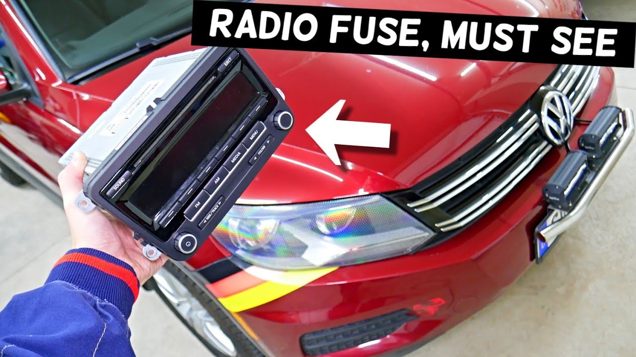 VW TIGUAN RADIO FUSE LOCATION REPLACEMENT 2008 2009 2010 2011 2012 2013 2014 2015 2016