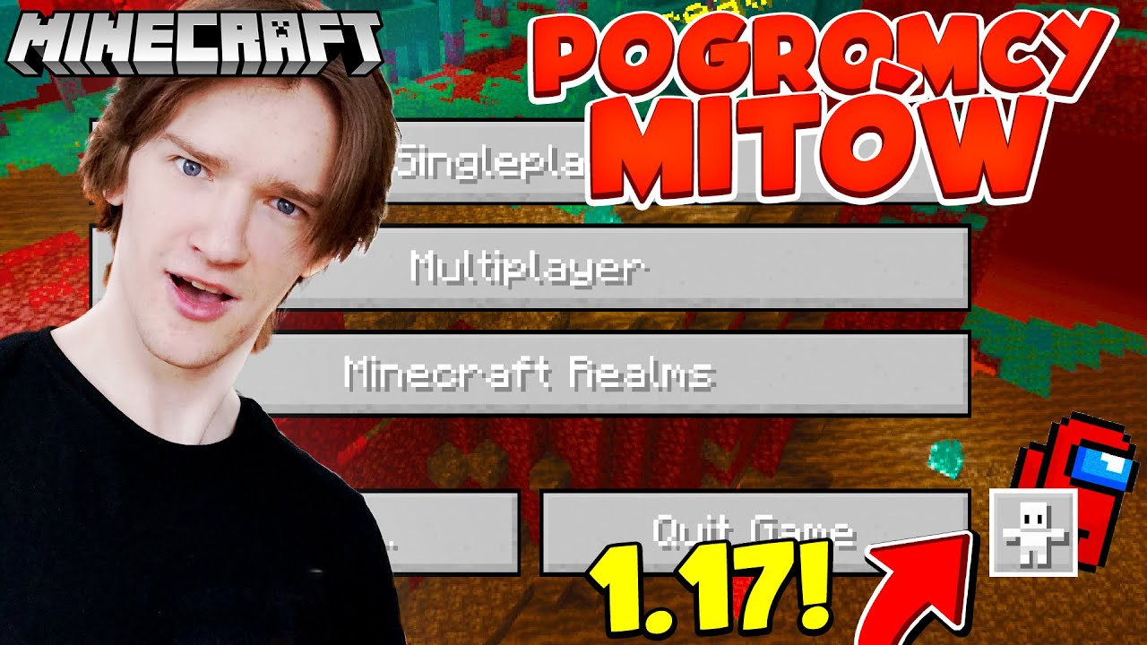 POGROMCY MIT&Oacute;W MINECRAFT - AMONG US UKRYTE W 1.17 :o