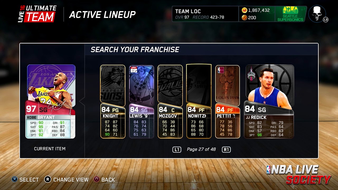 NBA Live '16 Ultimate Team Collection