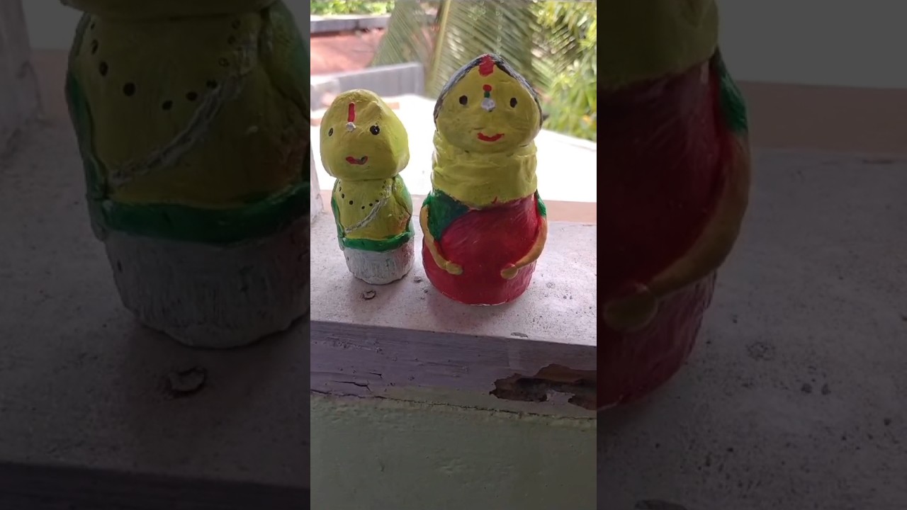 BOMMIE👩&zwj;🦳👨&zwj;🦳#bommie #craft #clayart #likeandsubscribe #plzsupport