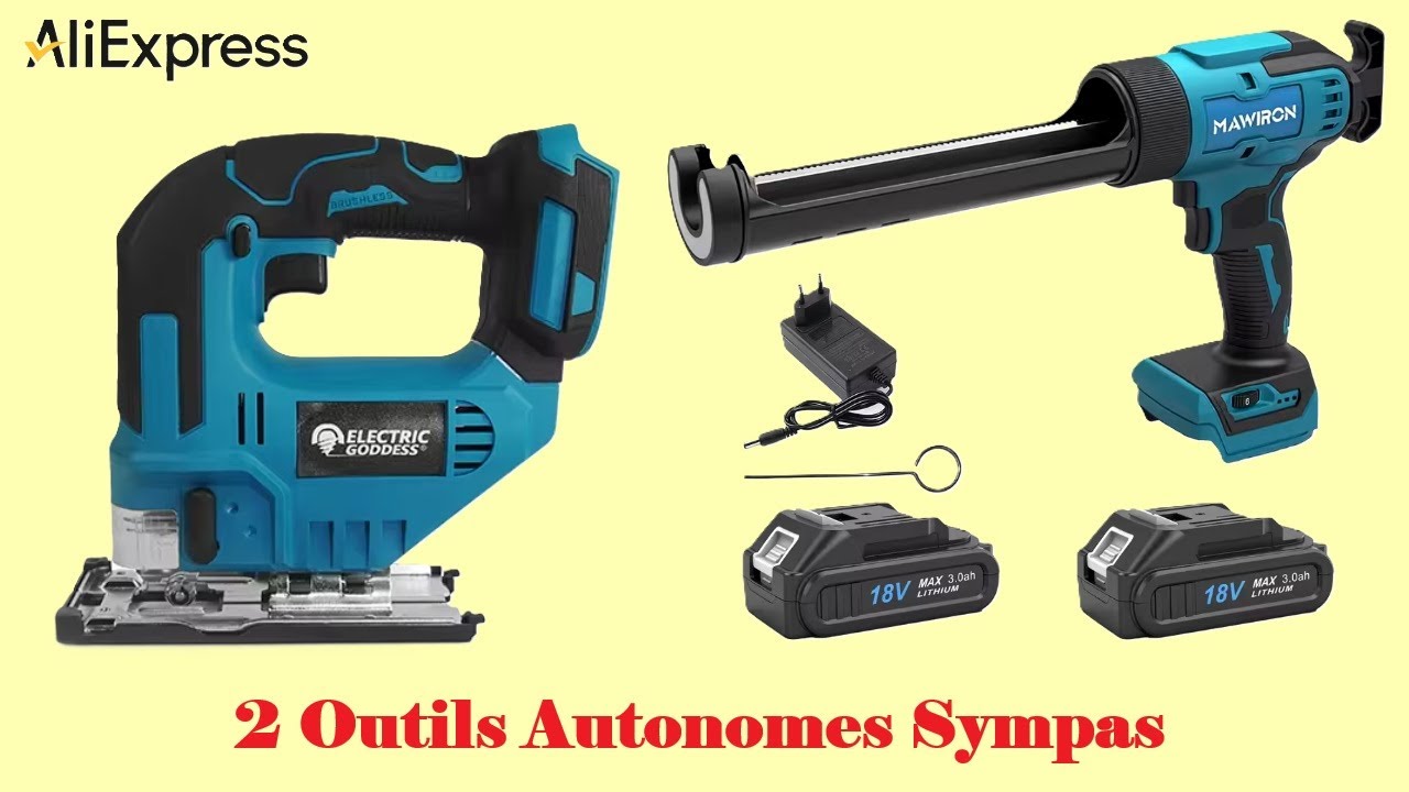 Cyrob : Scie sauteuse et pistolet &agrave; mastic autonome, super choix !