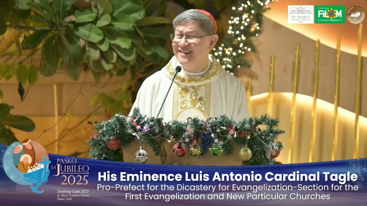 Cardinal Tagle's Simbang Gabi homily in Dubai: 'Embrace the broken, forgotten'