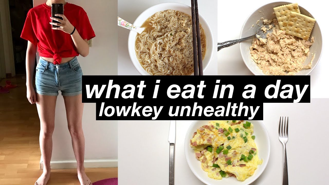 What I Eat In A Day | Unhealthy + Non-Vegan |