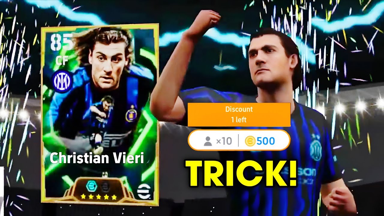 Trick To Get Epic Christian Vieri In eFootball 2026 Mobile