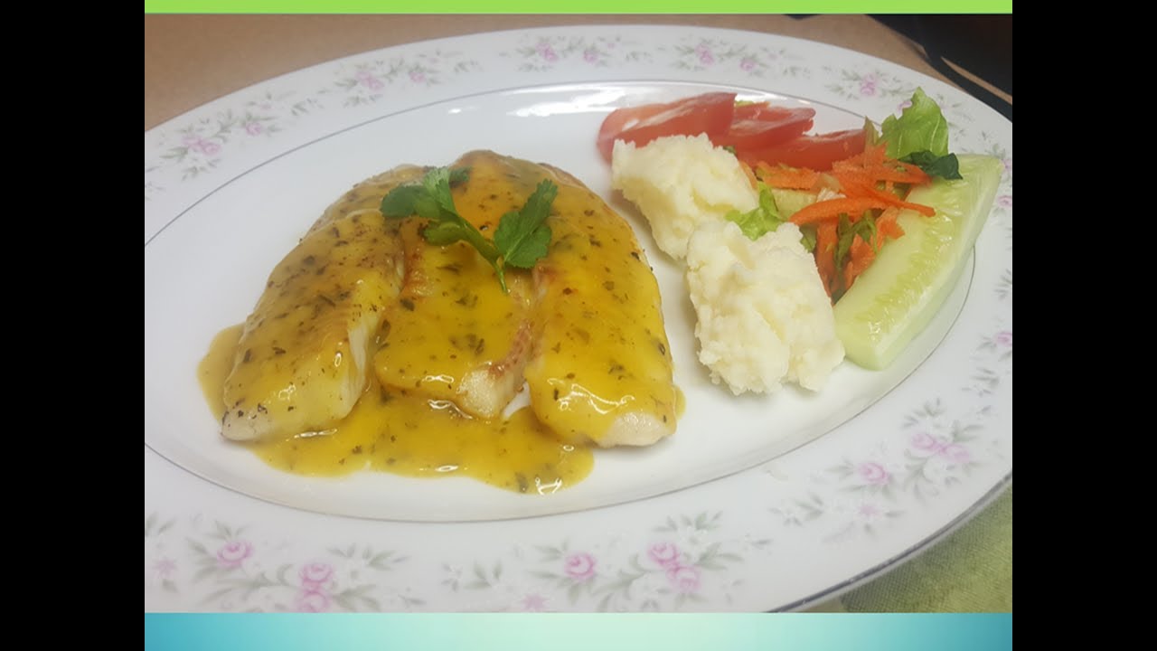 PESCADO EN SALSA DE LIMON.